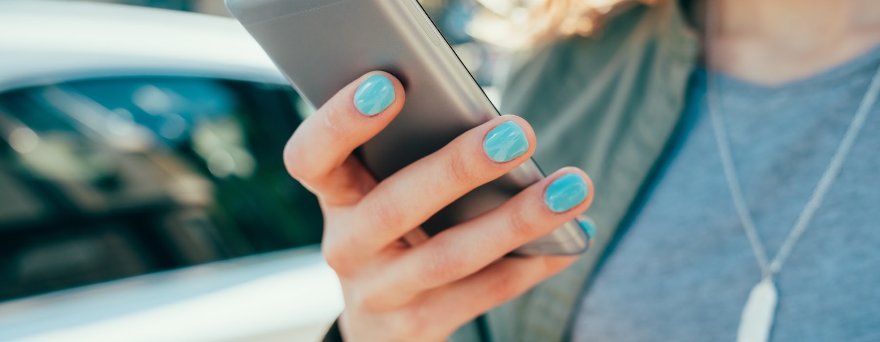 a person holding a cell phone